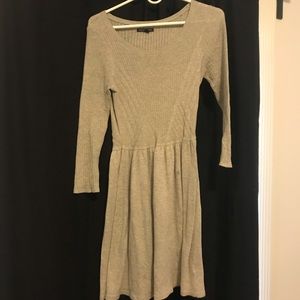 Light gray knit dress